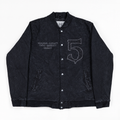 "VDV x 5TATE OF MIND" Canvas Bomber Washed Black