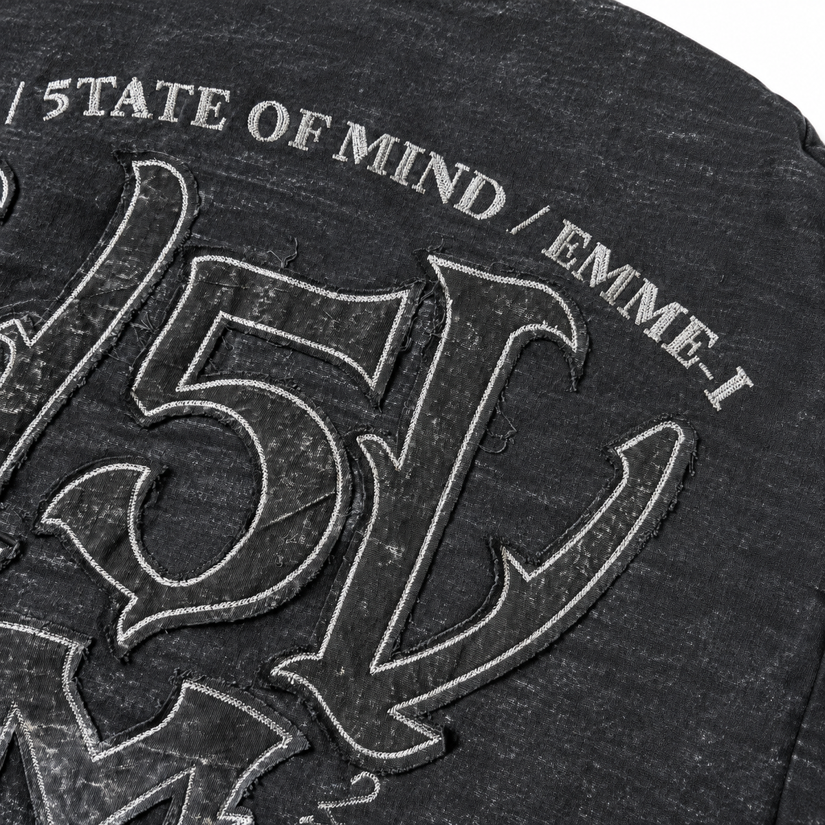 "VDV x 5TATE OF MIND" Canvas Bomber Washed Black