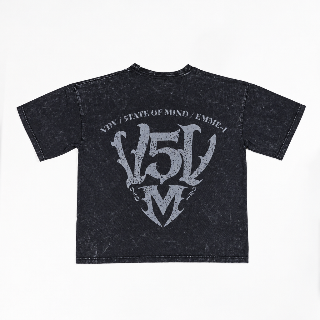 "VDV x 5TATE OF MIND" T-Shirt Washed Black