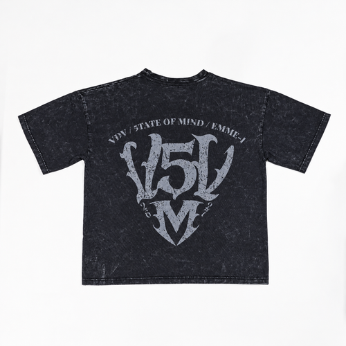 "VDV x 5TATE OF MIND" T-Shirt Washed Black