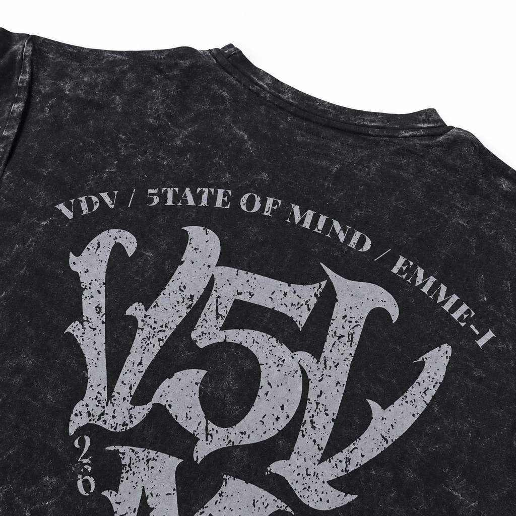 "VDV x 5TATE OF MIND" T-Shirt Washed Black